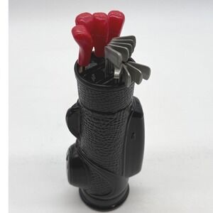 AVON Bravo After Shave‎ Bottle Golf Bag Design Black Collectible EMPTY